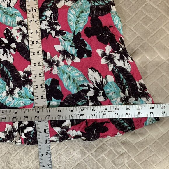 NBD Womens XS Dress Short Mini Halter Tunic Top Lined Pink Floral Palm Print - Picture 8 of 11